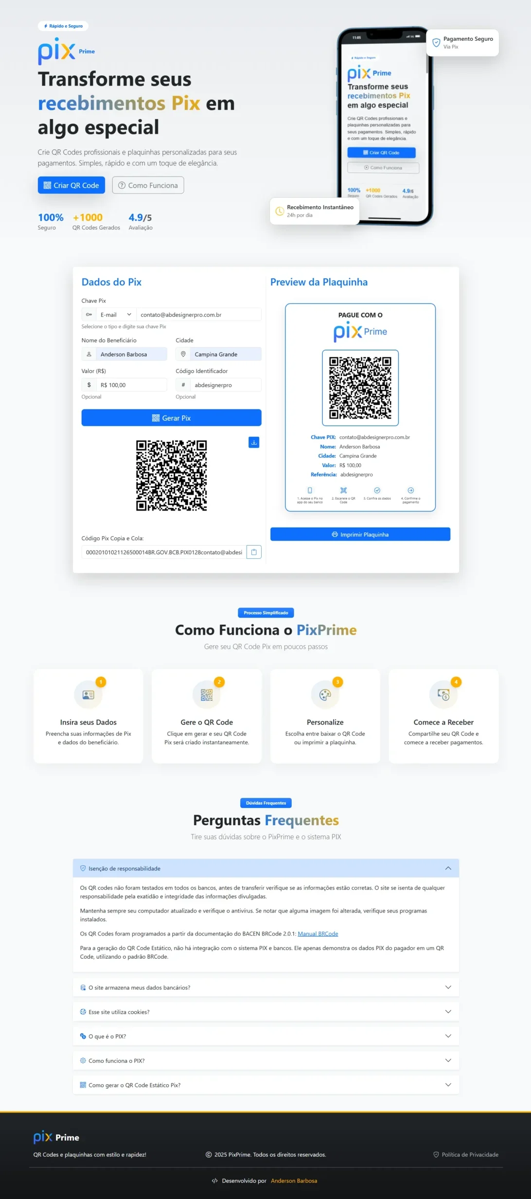 PixPrime - #1 QR Code generator and stylish signs, fast and FREE