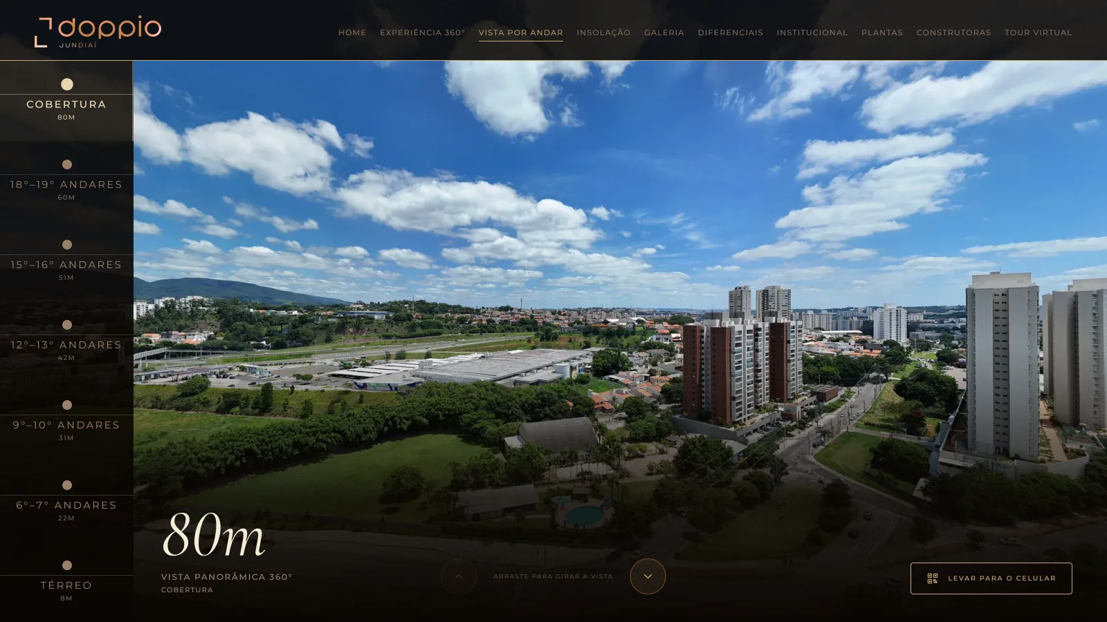 Simulador de vista por andar