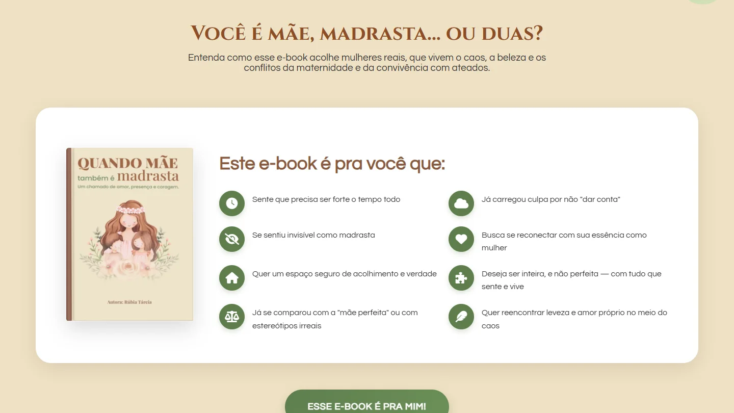 Seção que mostra para quem o e-book foi escrito
